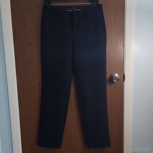Banana Republic Black Dress Pants Size 2L with Wavy Hem